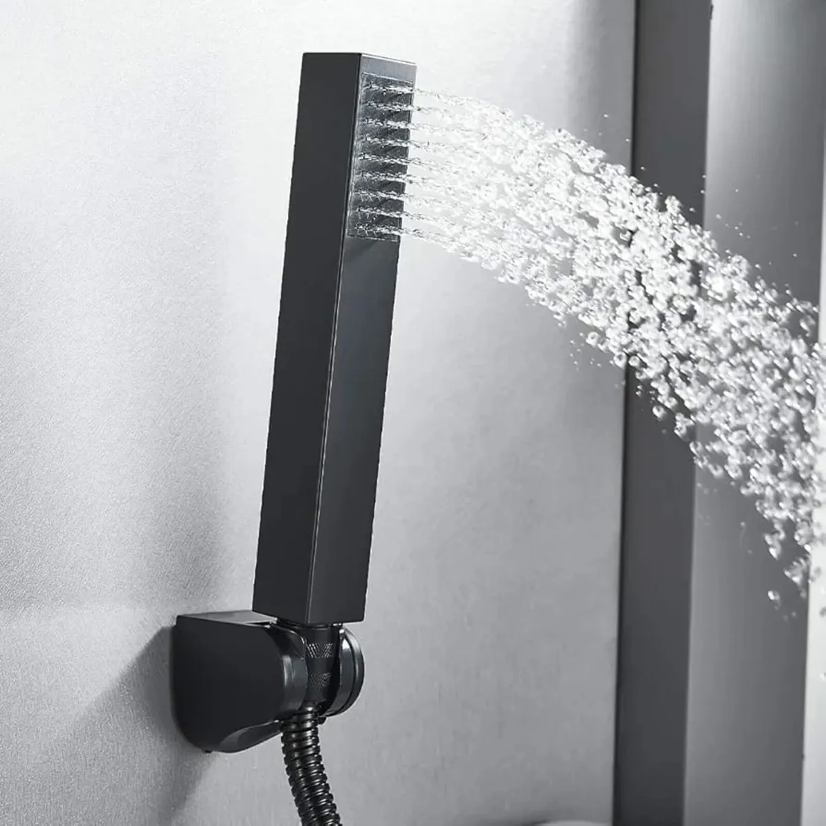 Bath Mixer Taps, NewEast Black Bathroom Shower Mix - Image 3