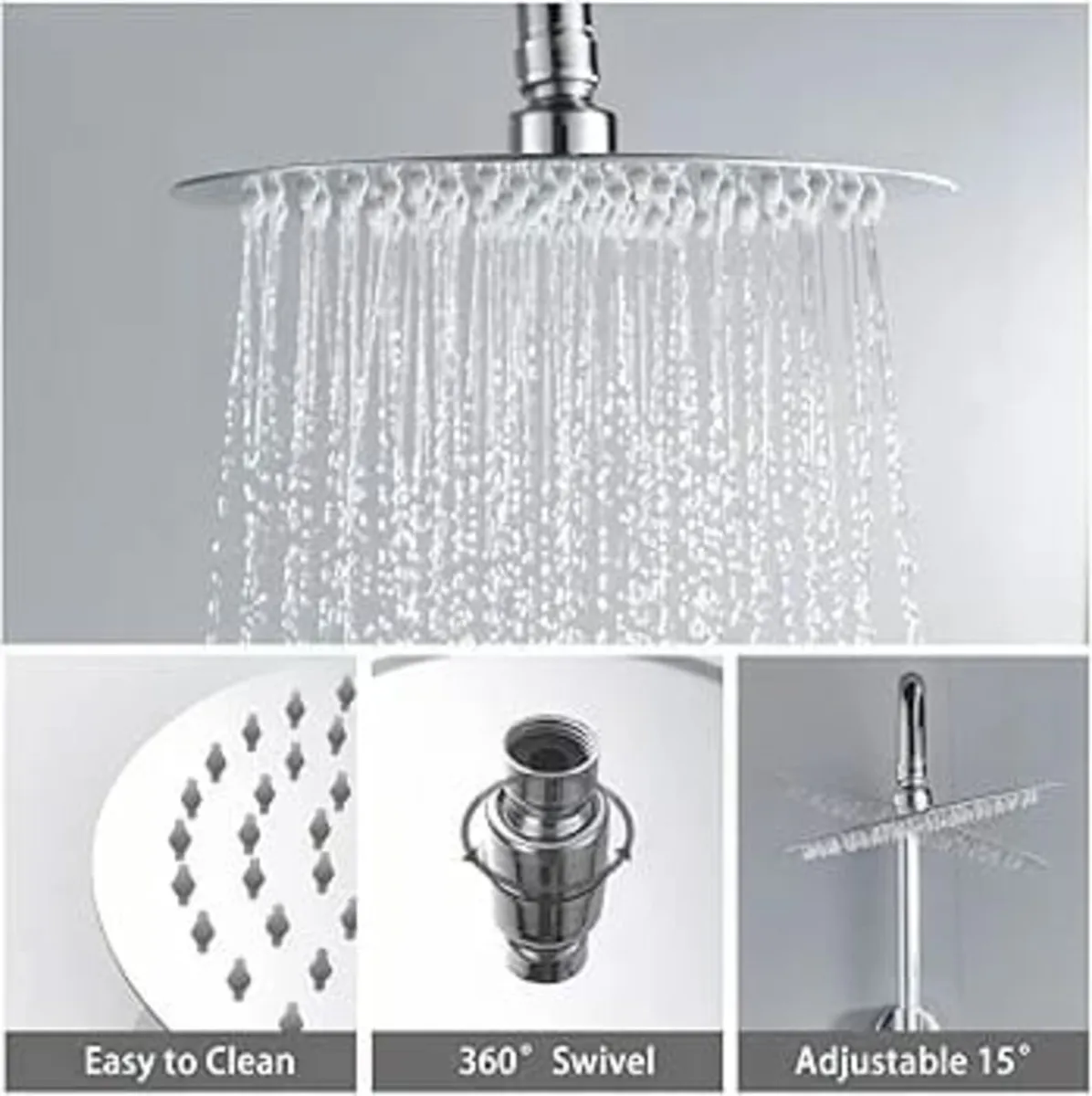 Thermostat Shower System, Chrome Thermostatic Show - Image 4