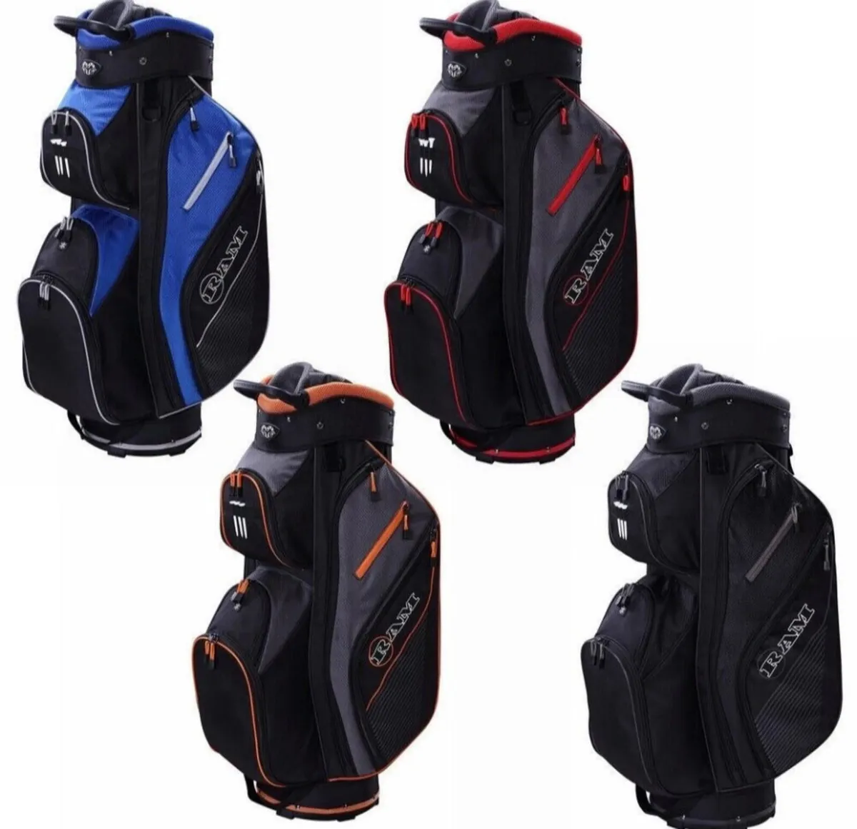 Ram Golf Lightweight Trolley Bag with 14 Dividers - Image 1