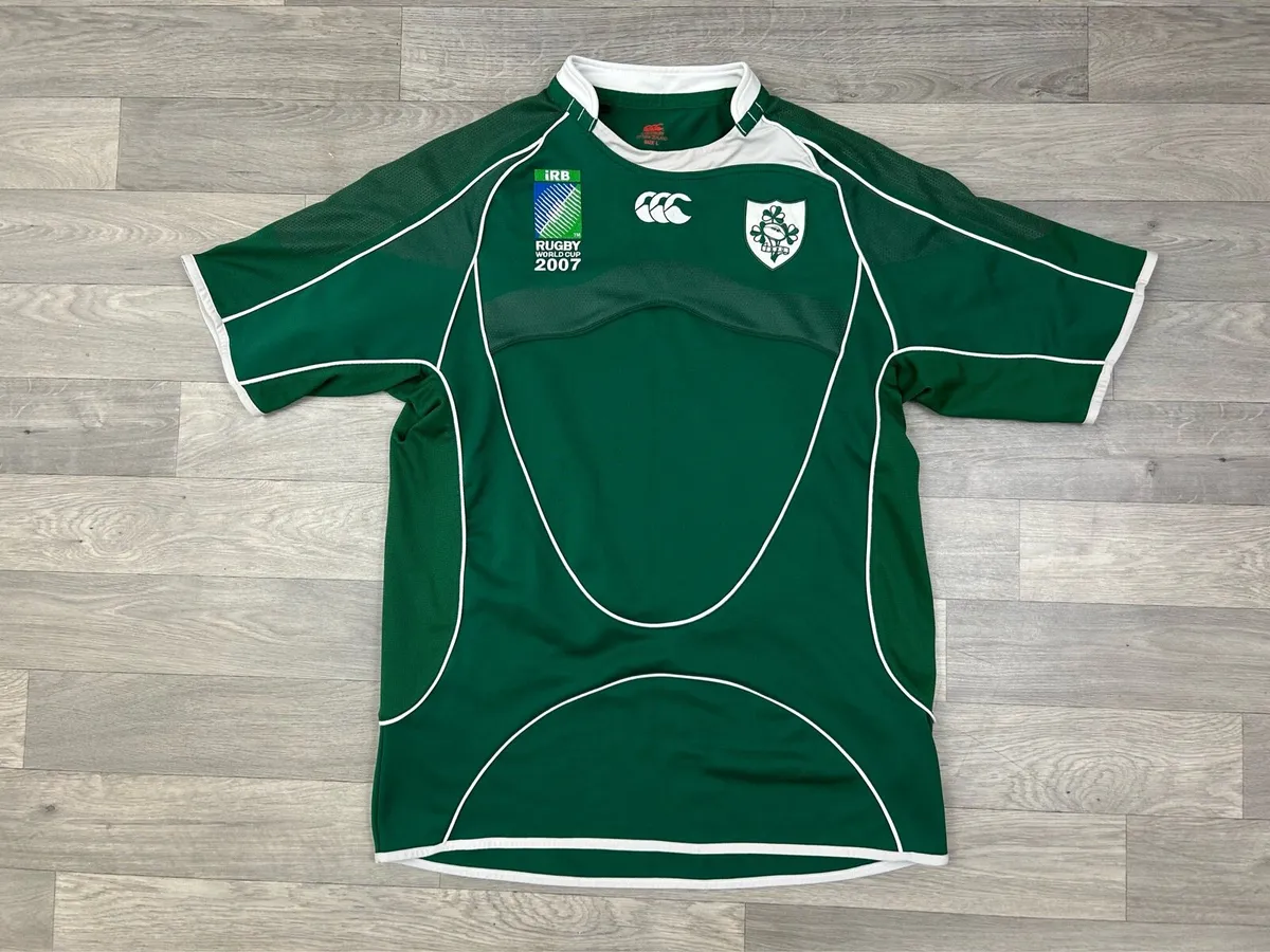 Vintage 2007 Ireland Rugby World Cup Jersey Shirt - Image 1