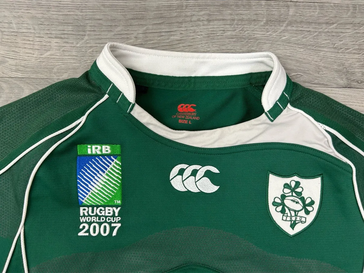 Vintage 2007 Ireland Rugby World Cup Jersey Shirt - Image 3