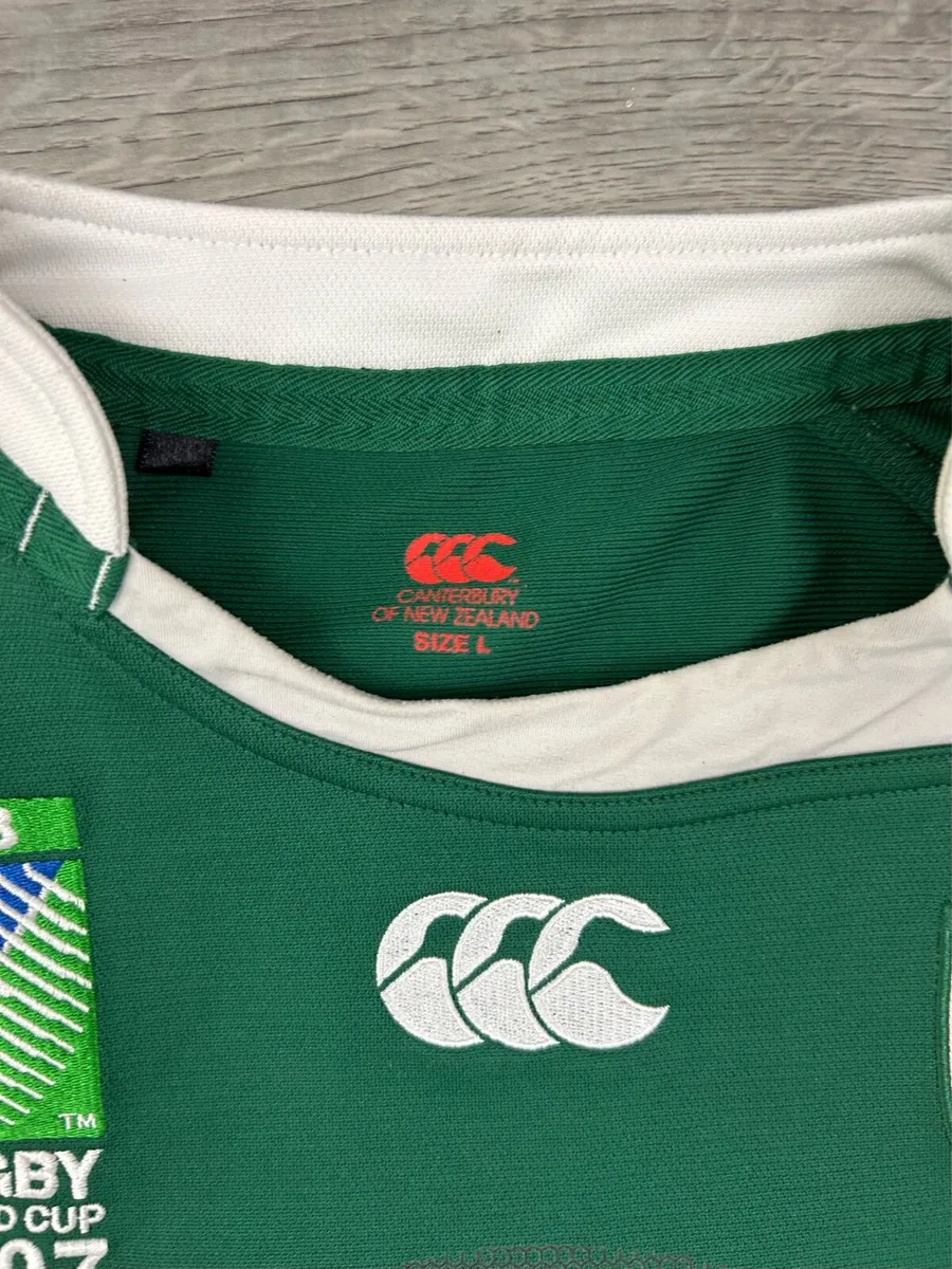 Vintage 2007 Ireland Rugby World Cup Jersey Shirt - Image 4