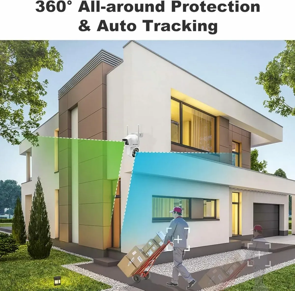 PTZ WiFi Security Camera Outdoor, CCTV Camera with - Image 4