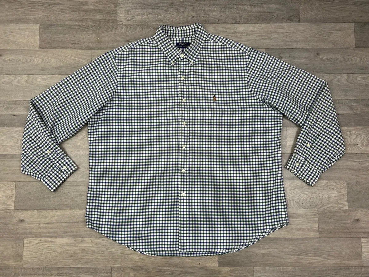 Ralph Lauren Button Down Check Oxford Shirt XXL - Image 1