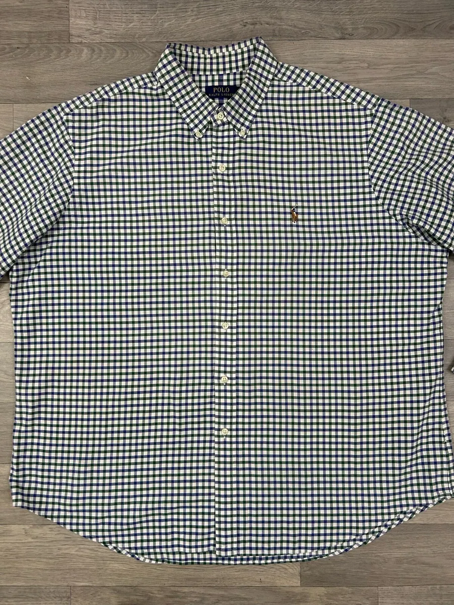 Ralph Lauren Button Down Check Oxford Shirt XXL - Image 2