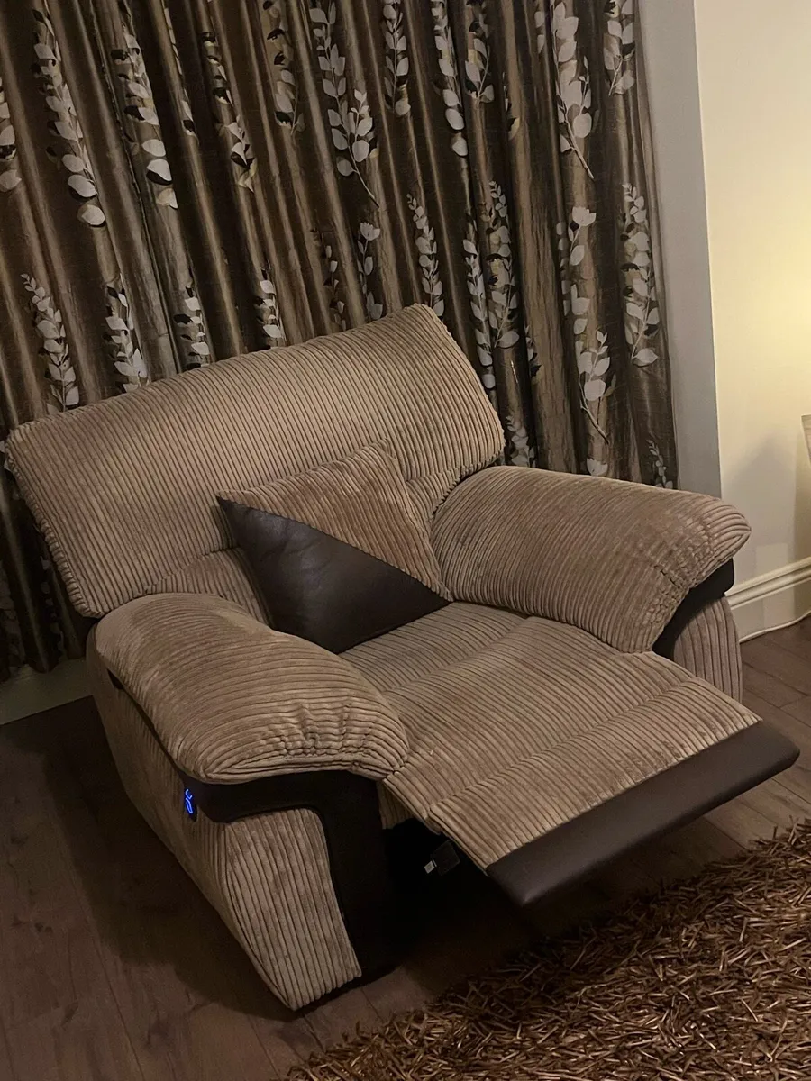 Sofa & Electric Recliner - Image 1