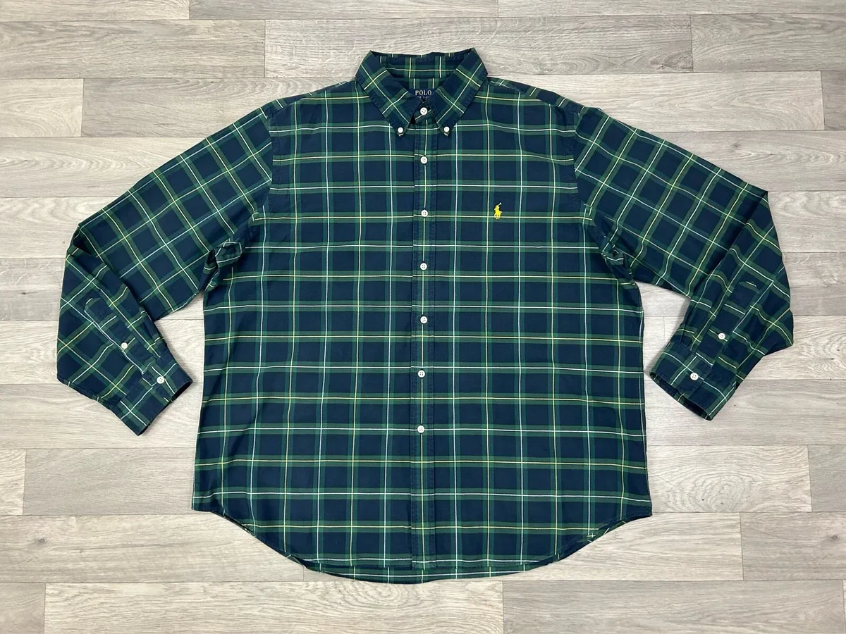 Ralph Lauren Button Down Check Oxford Shirt XXL - Image 1