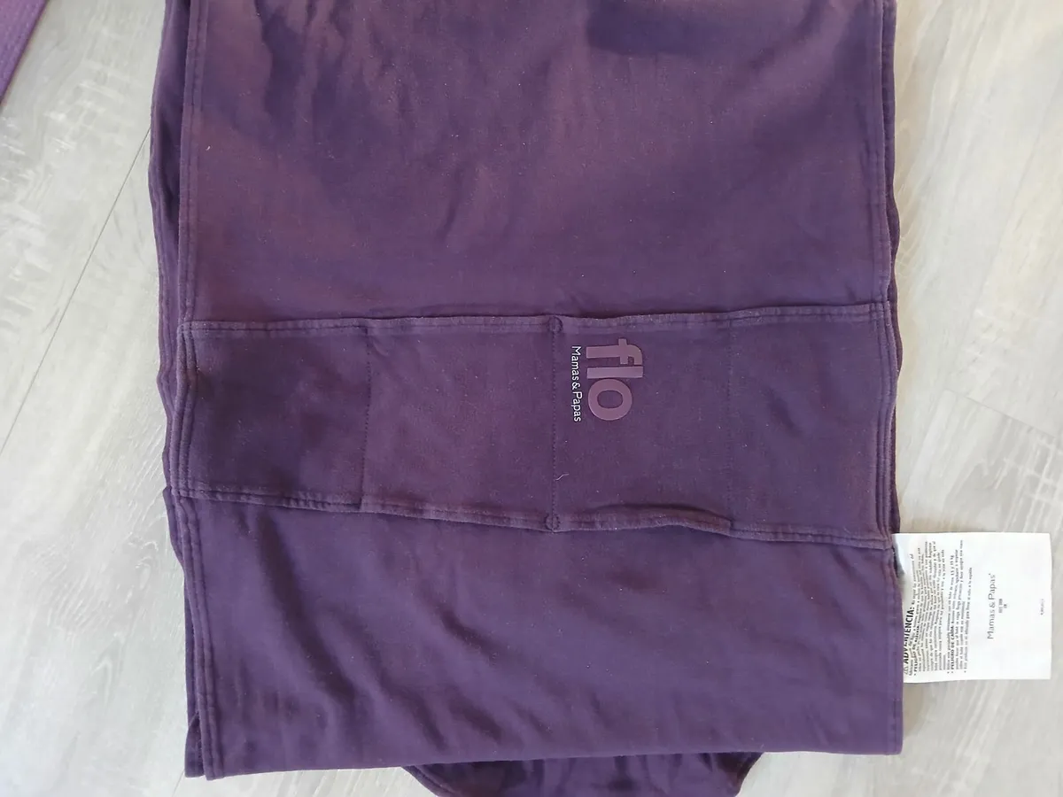 Mamas and papas baby carrier wrap, lovely purple - Image 1