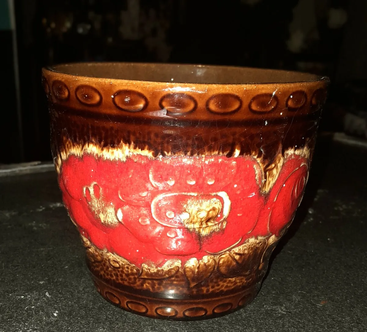 West German pottery bowl - Image 1