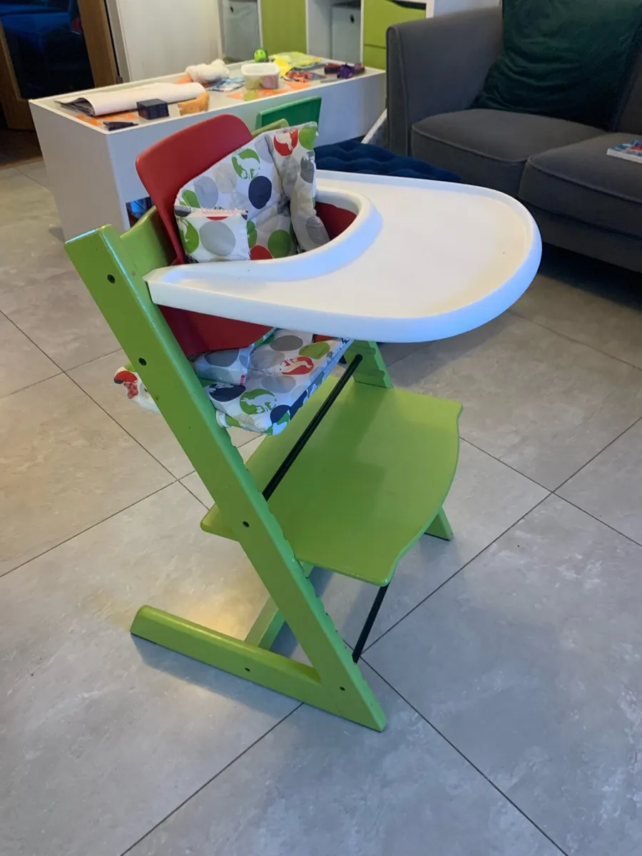 Stokke Tripp Trapp Chair, Cushion and Tray Package - Image 1