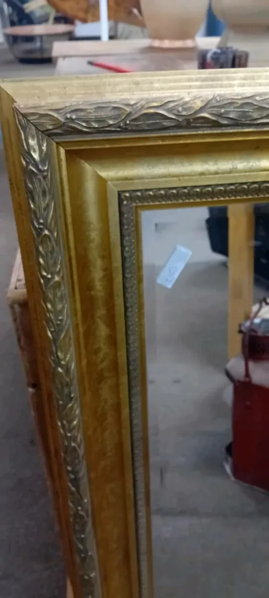 Large Decorative Gilt Framed Mirror - Image 2