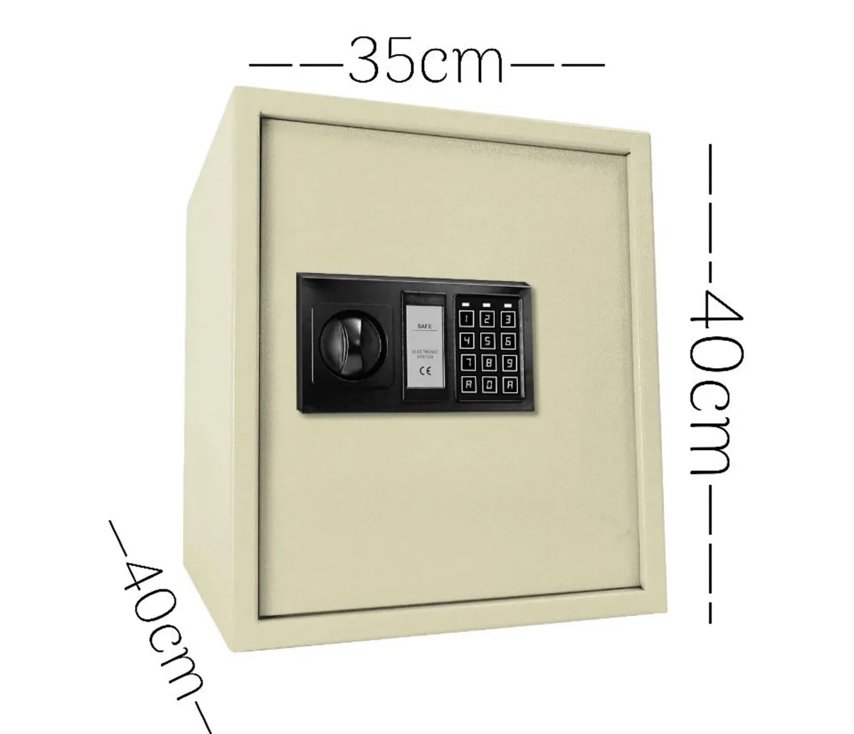 Large 53L Heavy Duty Steel Electronic Safe 16kg - Image 1