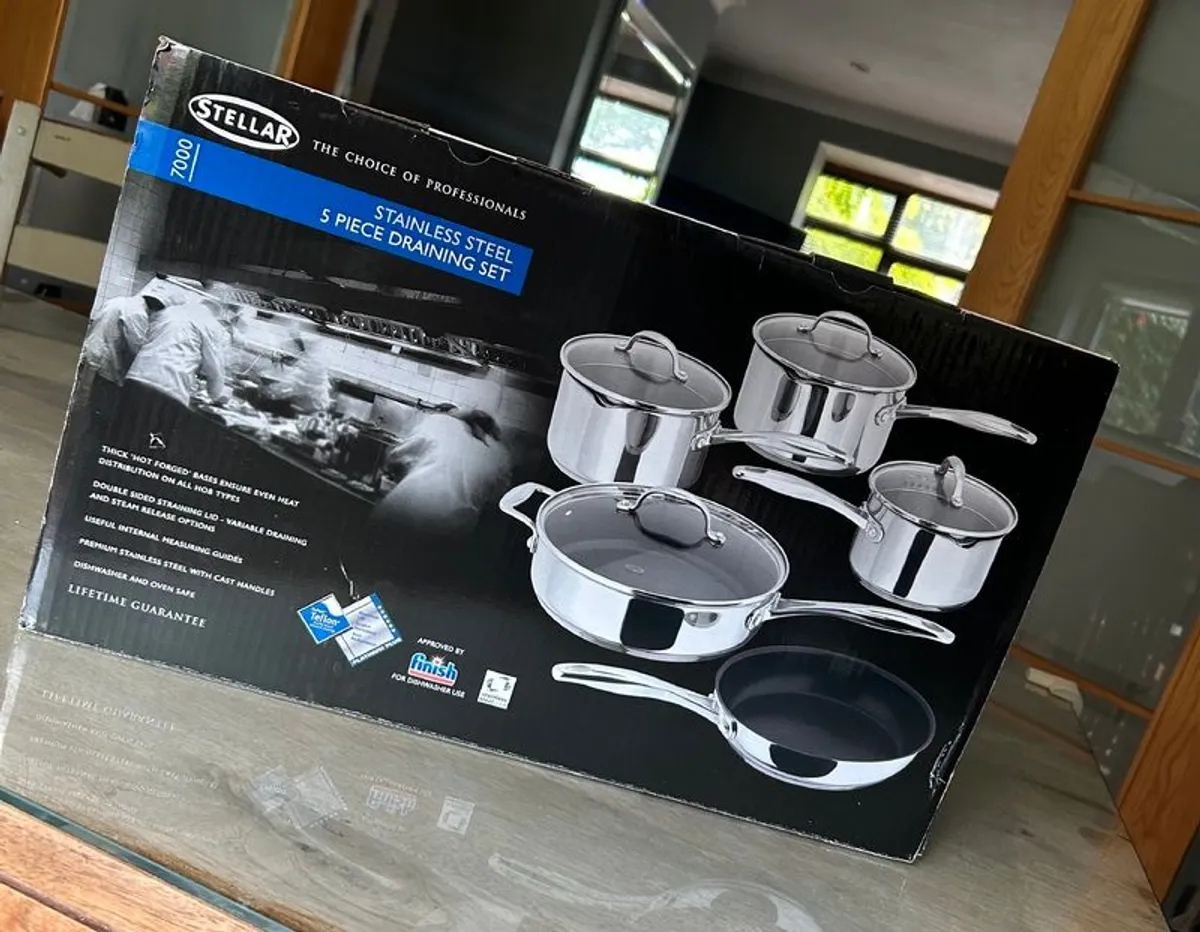 Stellar 5 piece stainless steel draining set - Image 2