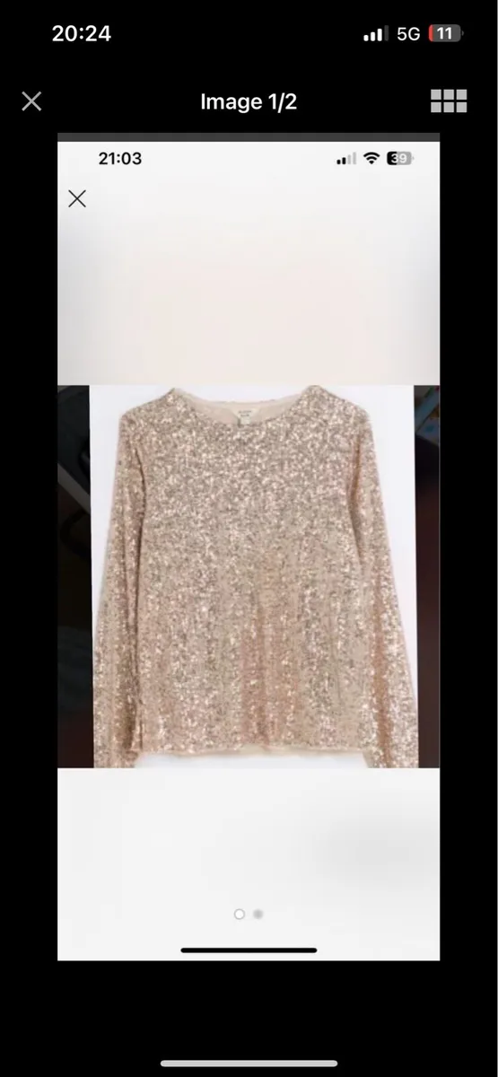 River Island Sequin Top - Image 1
