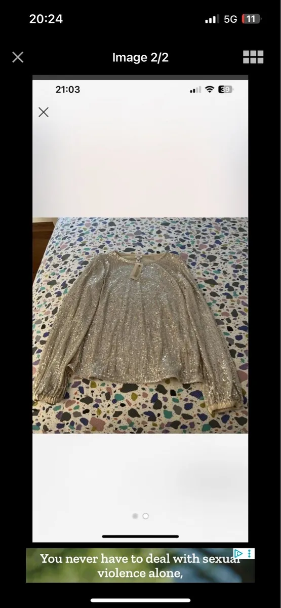 River Island Sequin Top - Image 2