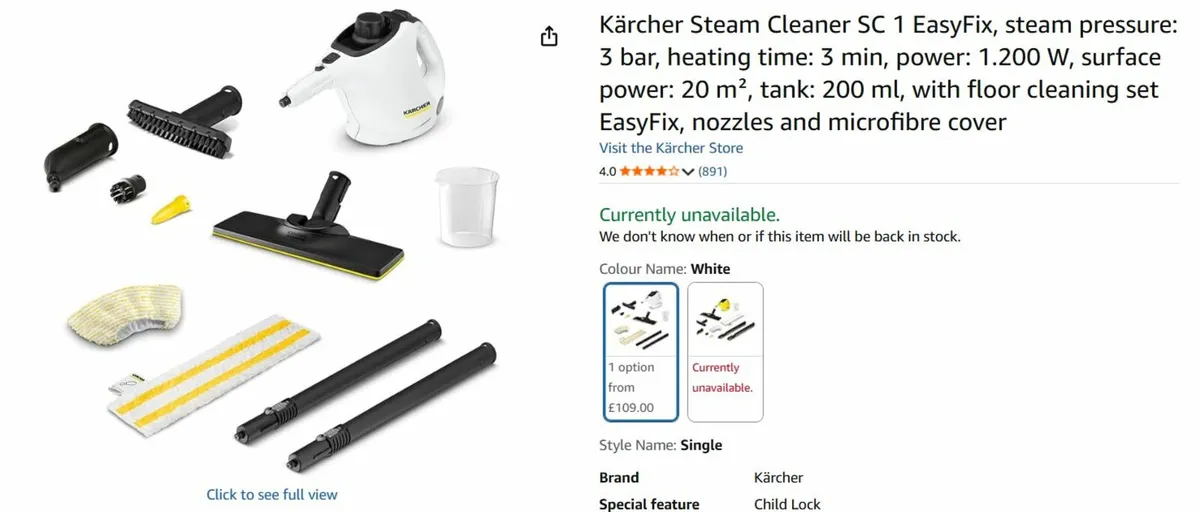 Karcher Steam Cleaner - Image 2