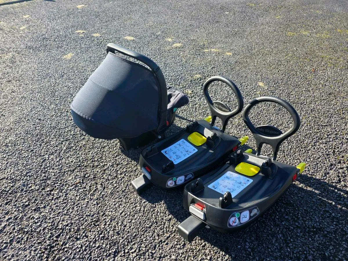 Baby Seat + 2 ISOFIX bases for 2 cars. - Image 2