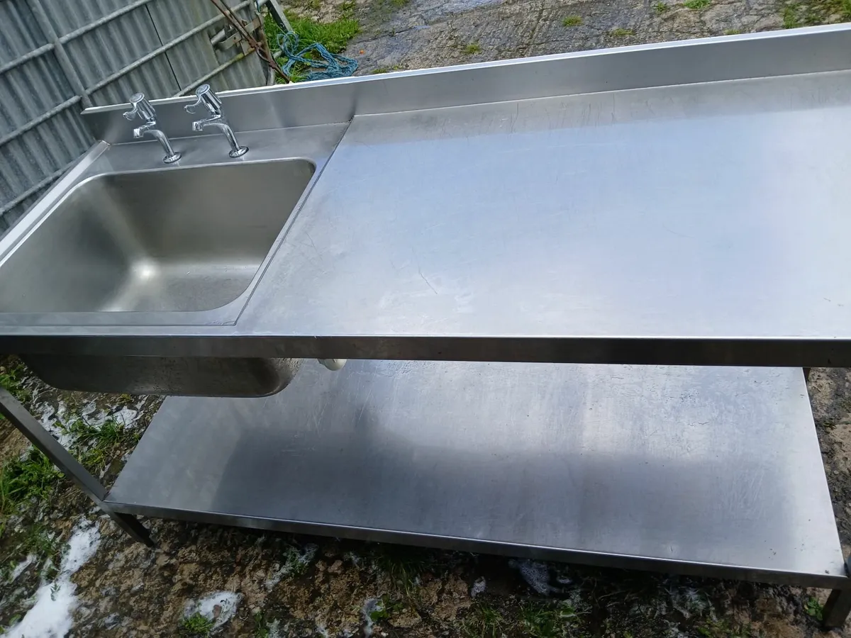 Stainless steel cabbinet sink unit complete - Image 1