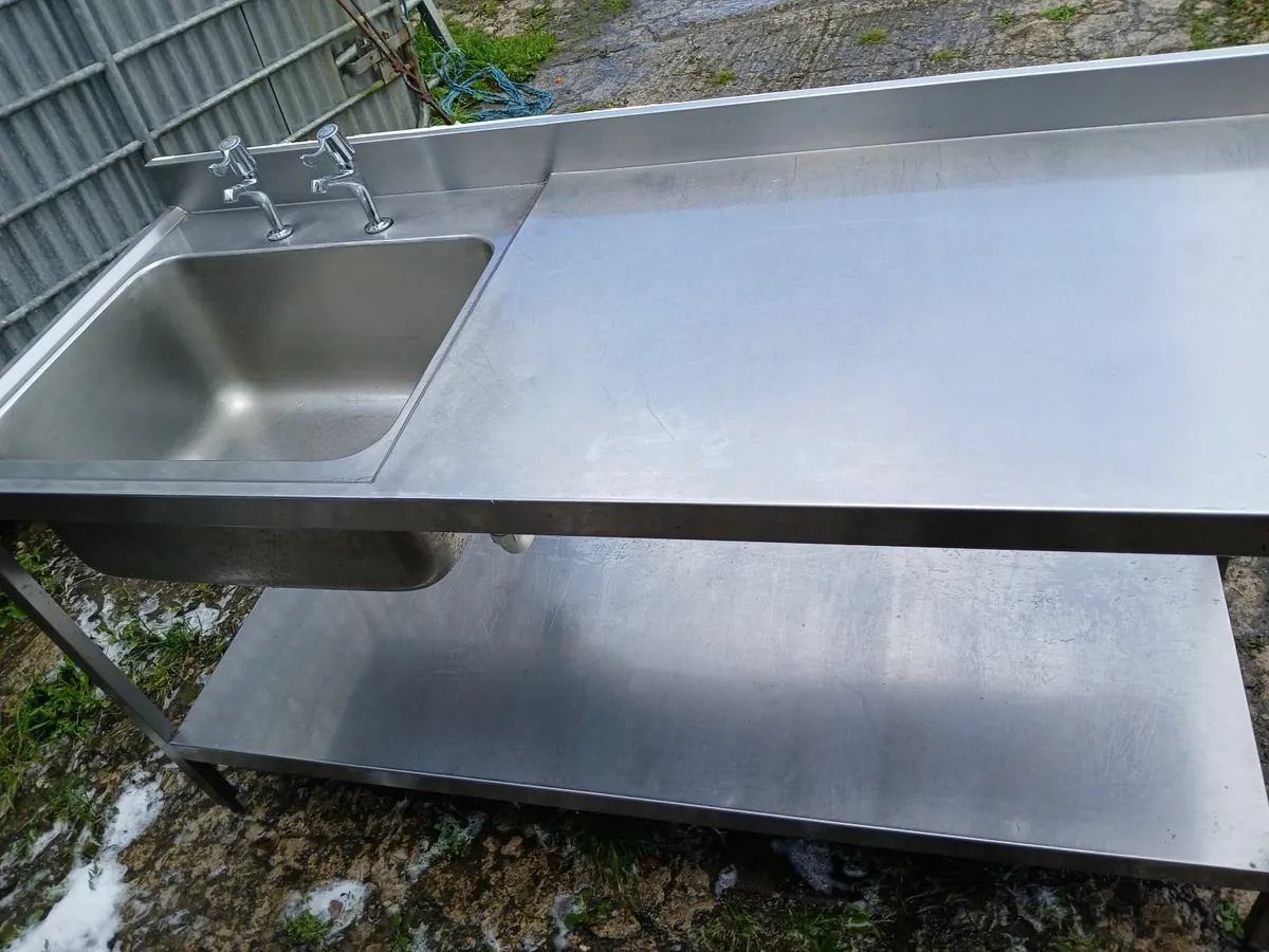 Stainless steel cabbinet sink unit complete - Image 2