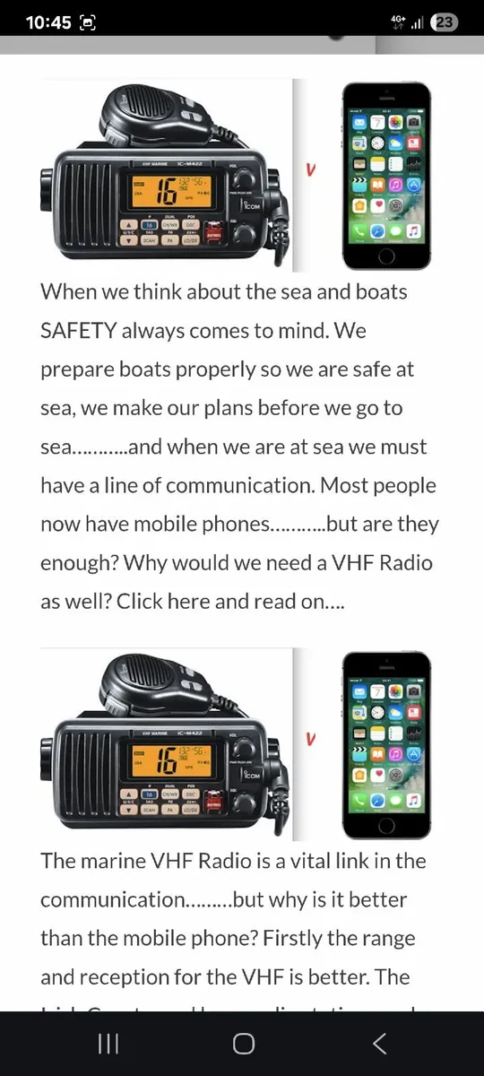 This is the Icom IC-M421 Marine VHF/DSC Radio, wh - Image 4
