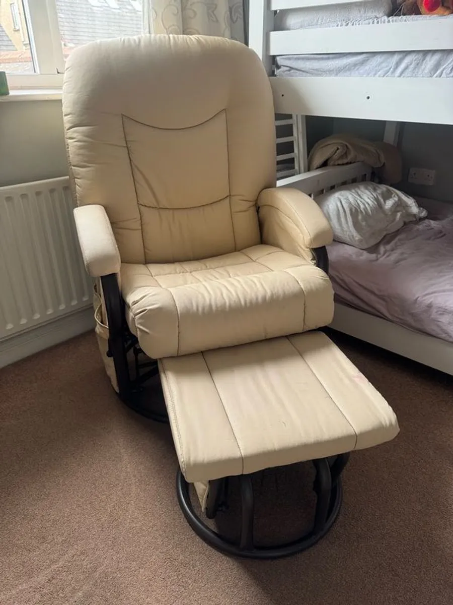 Rocking Chair and Matching Footstool - Image 1