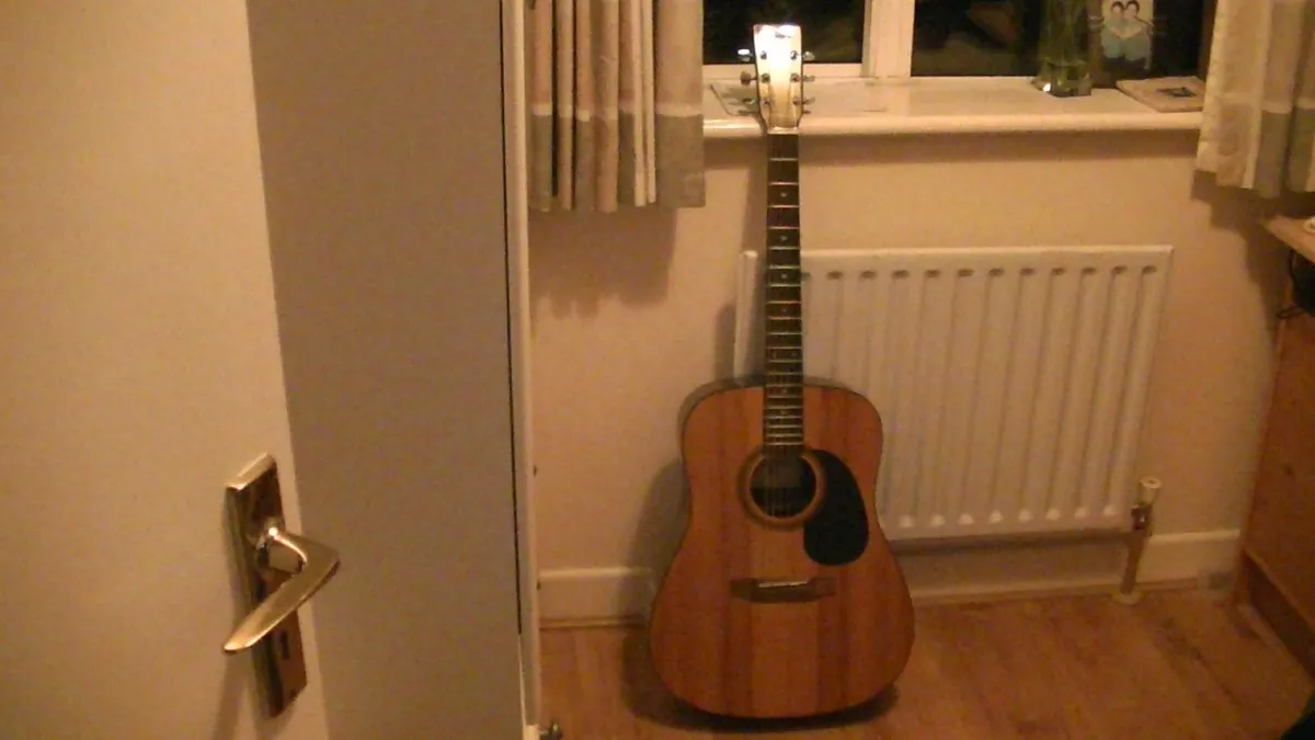 Encore Acoustic Guitar - Image 1