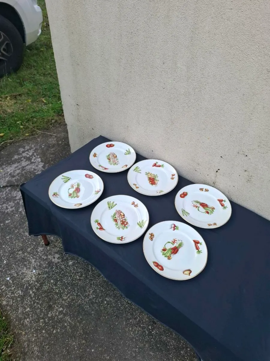 6 dinner and 6 sides plates in ceramic - Image 1