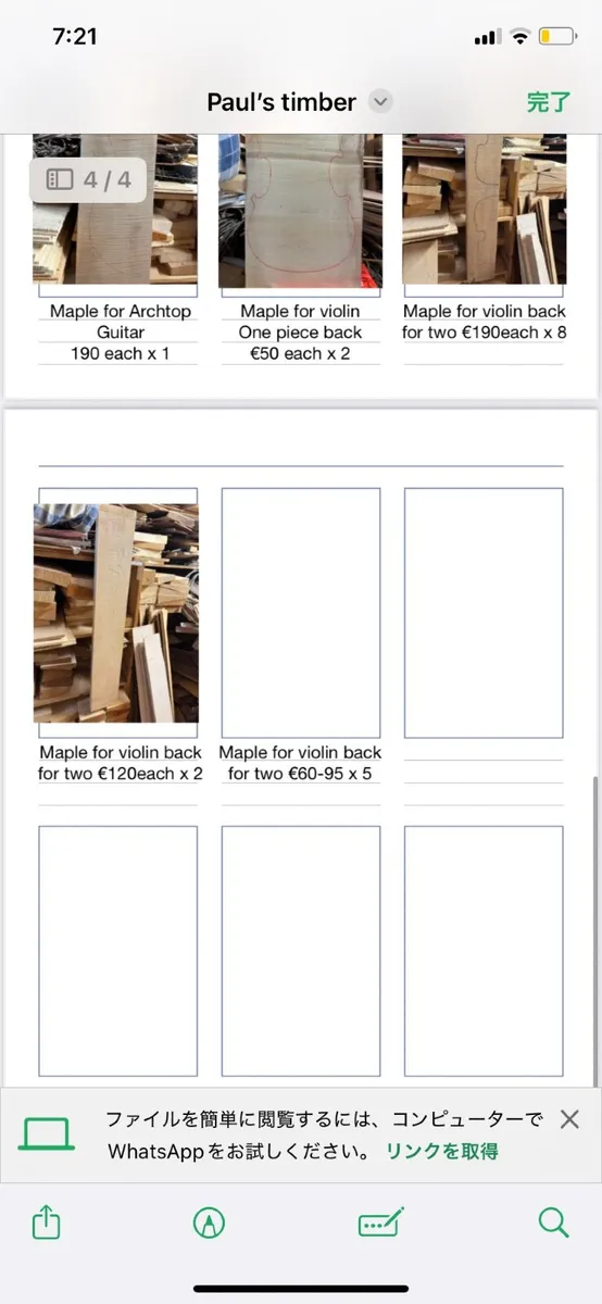 Wood for violin, guitar etc - Image 4