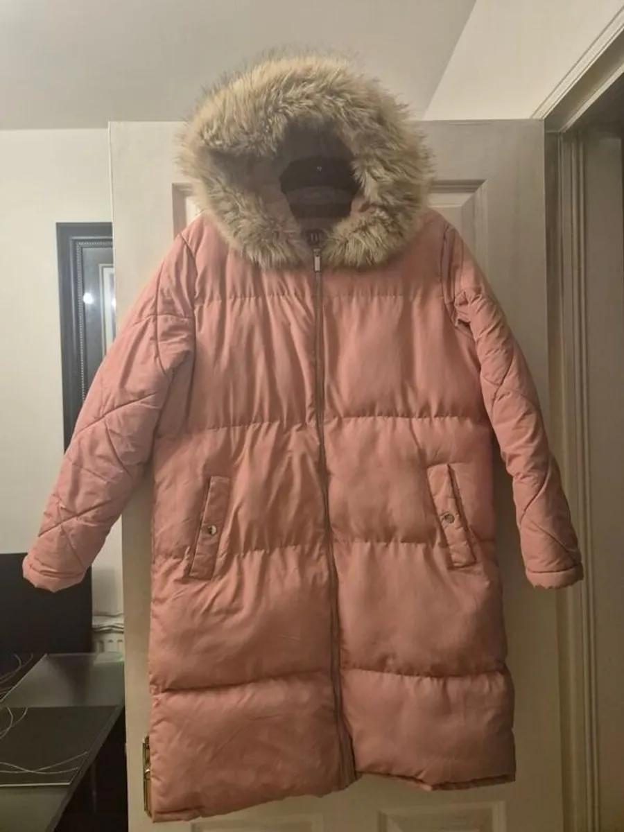 Ladies pink winter coat - Image 1