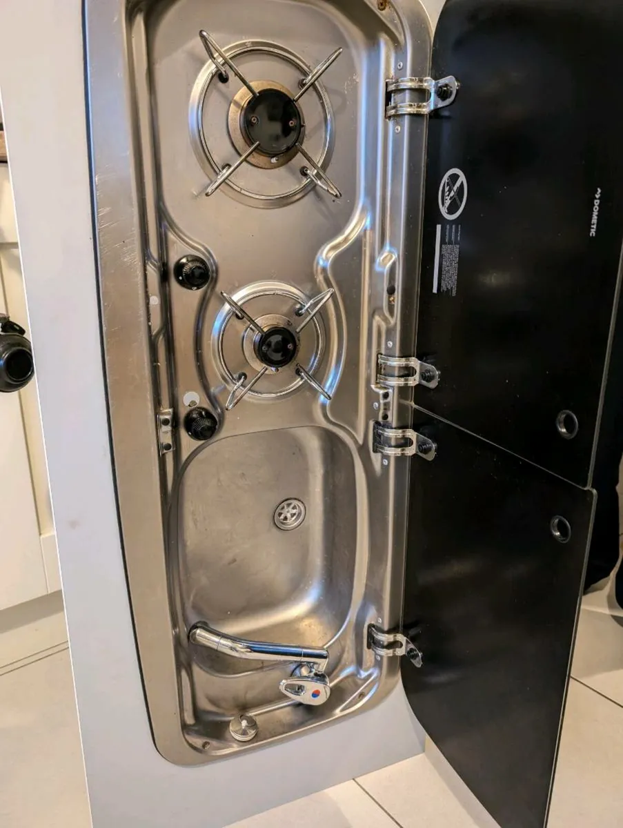 Campervan sink and hob combo with gas - Image 3