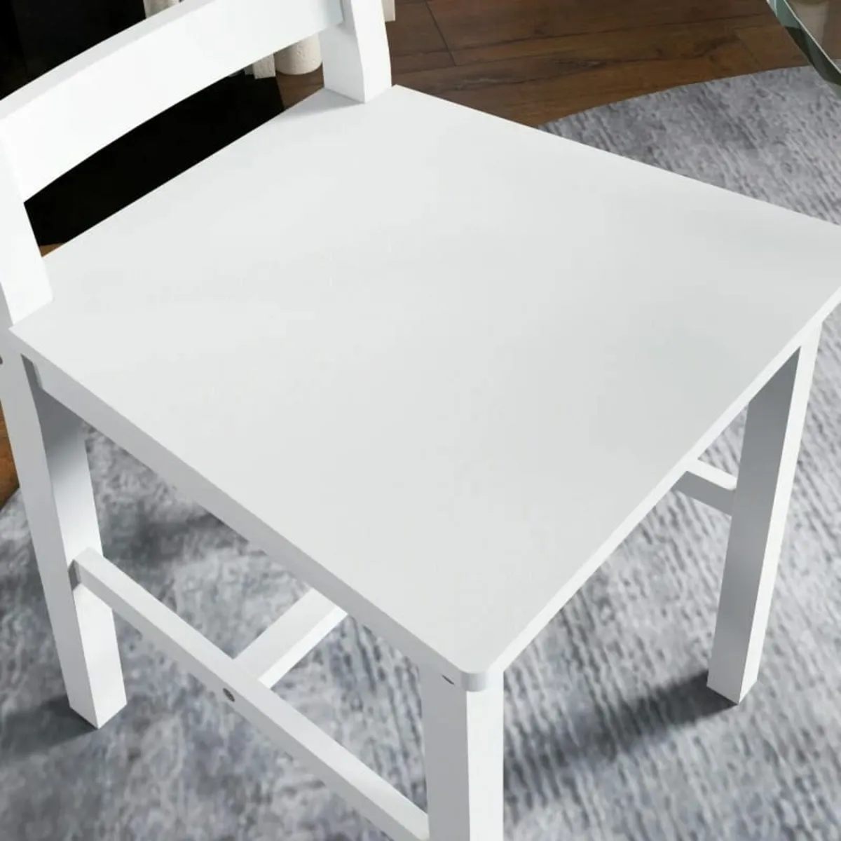 Dining Chairs 2-Piece Set Wooden Kitchen Chair wit - Image 4