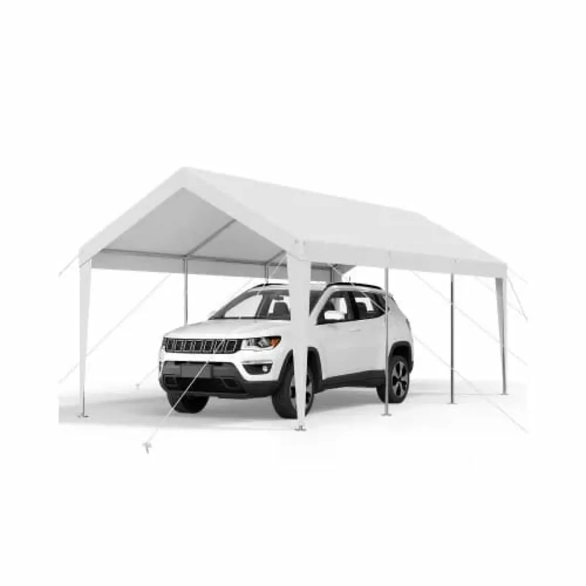 Carport, 10 x 20 FT Outdoor Car Canopy, Potable Ca - Image 2