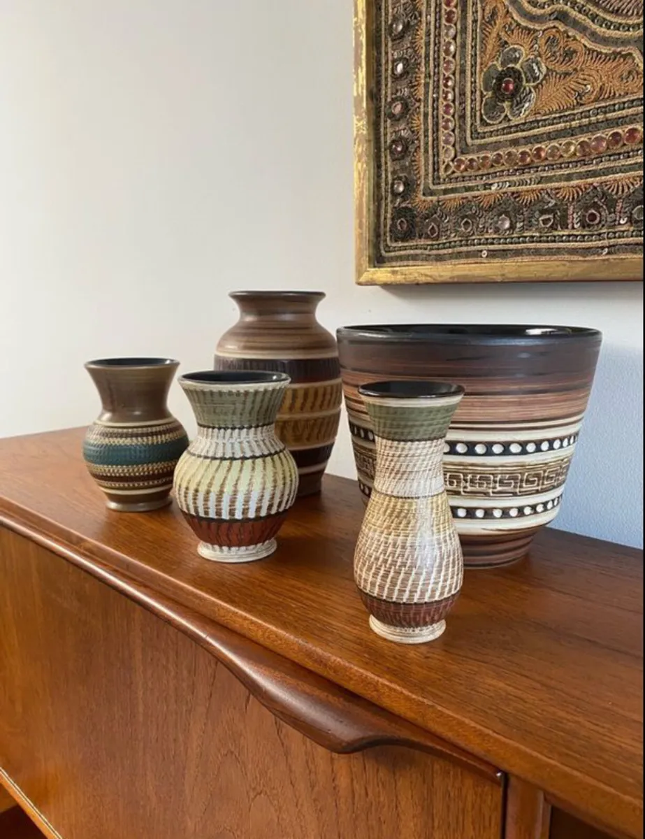 Mid Century German Pottery Pieces - Image 3