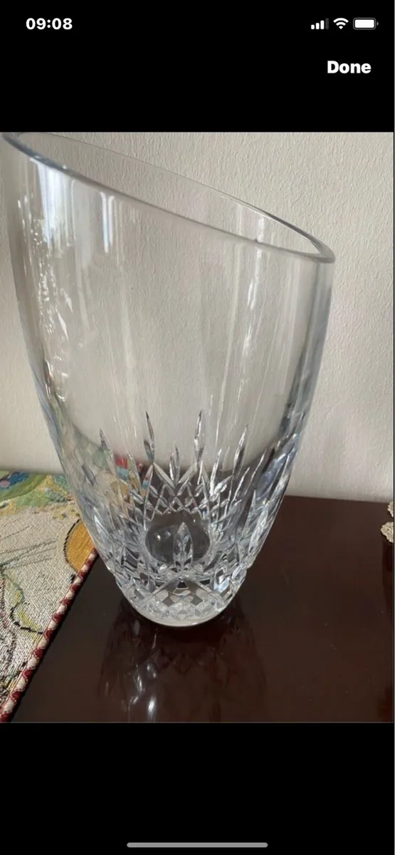 Waterford Crystal Lismore Essence Angular Vase - Image 1