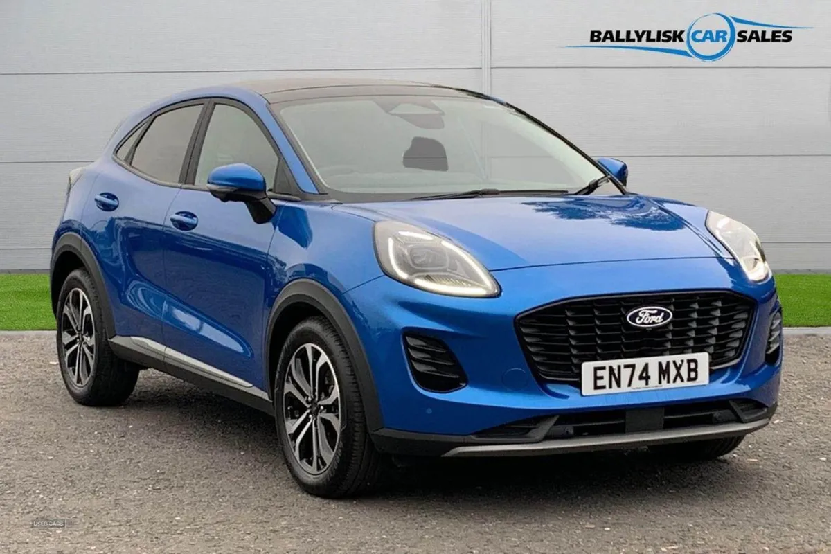 Ford Puma 1.0t 125PS Titanium Auto in Blue With - Image 1