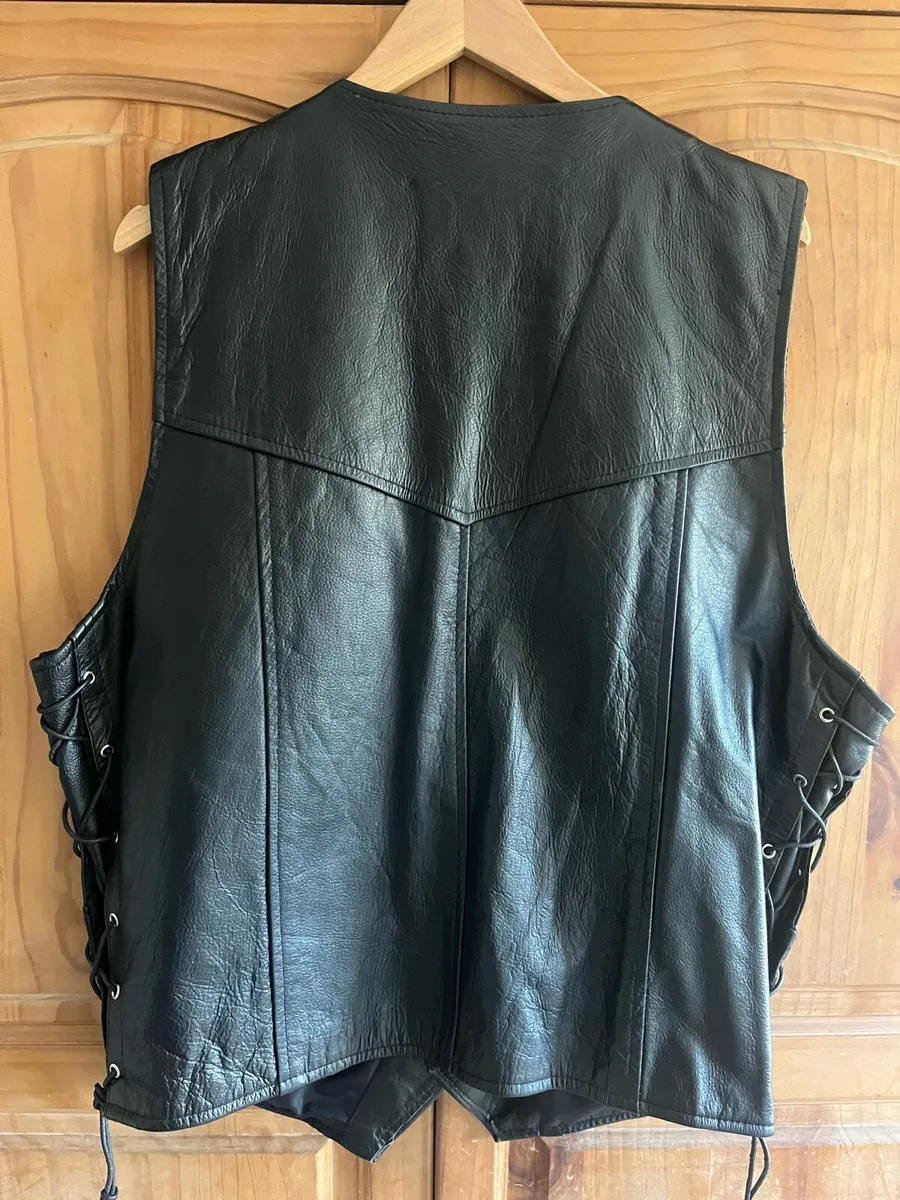 Men's Leather Waistcoats x 2 - Image 2