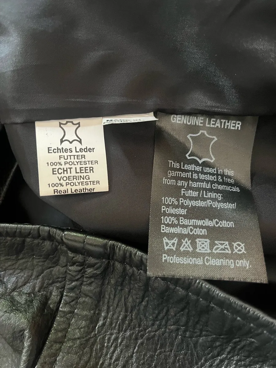 Men's Leather Waistcoats x 2 - Image 4
