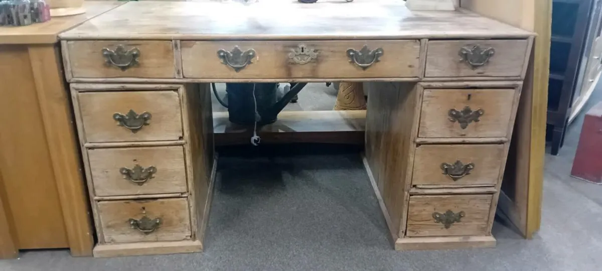 Victorian Pine Office Desk - Image 1