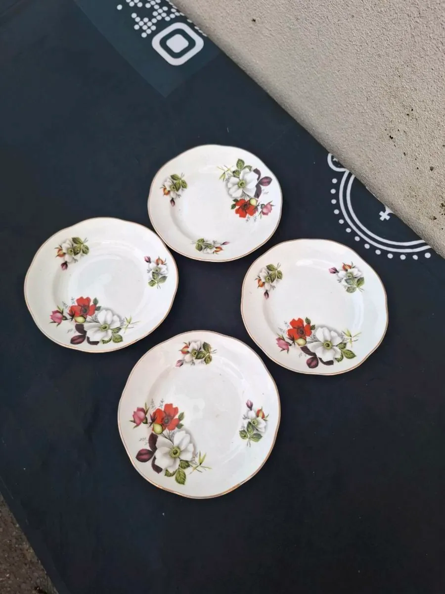 4 china royal tara sides plates postage possible - Image 1