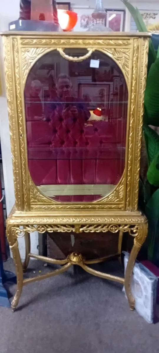 Baroque Style Gilt Covered Display Cabinet