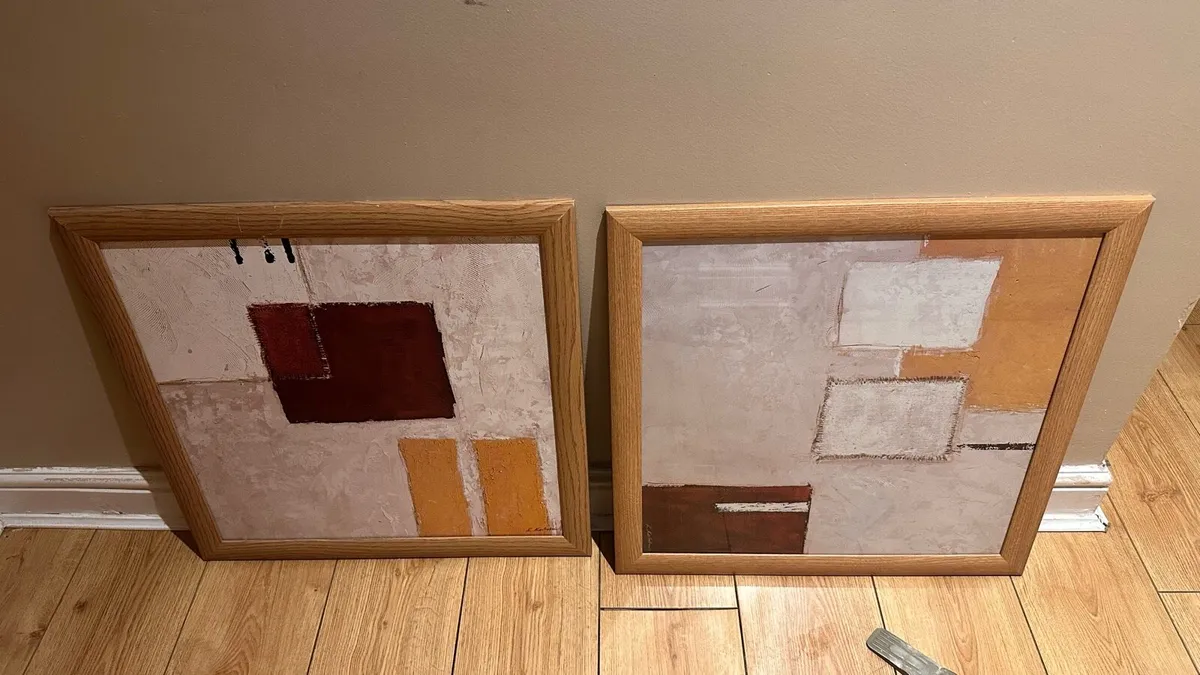 Two Abstract Framed Pictures