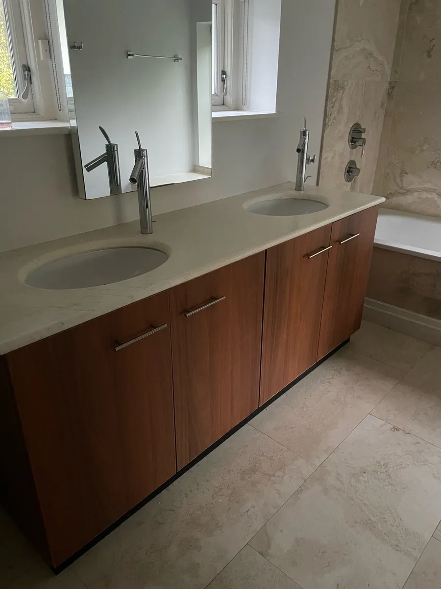 Large double sink unit