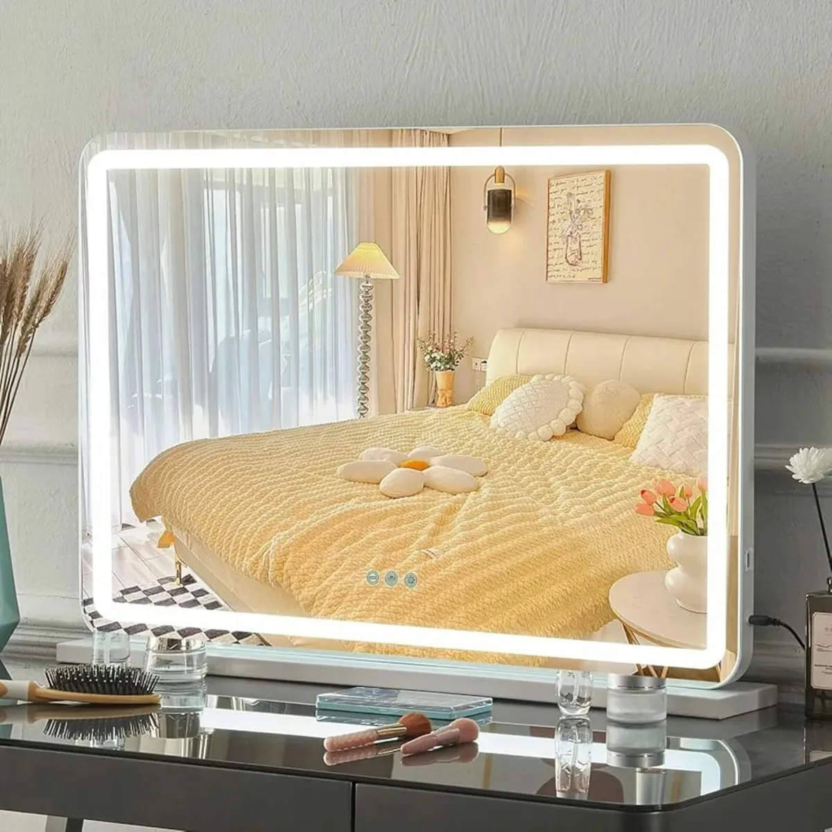 Makeup Hollywood Vanity Mirror with LED Light, Tab - Image 1