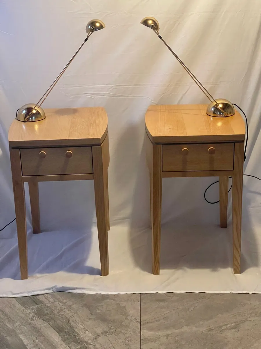 Vintage night stands & lamps - Image 1