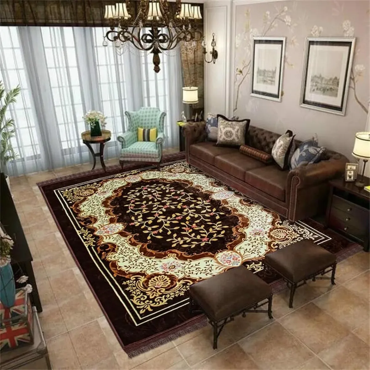 Area Rugs Living Room 2x3 m Extra Large Rug, Carpe - Image 4