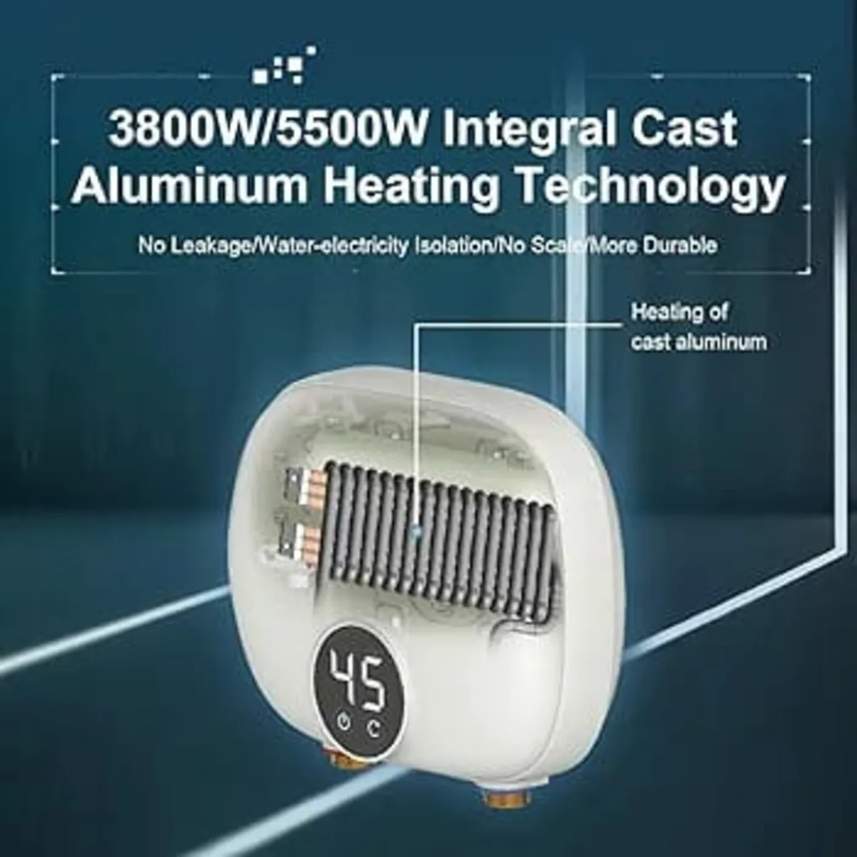 Electric Instantaneous Tankless Water Heater 5.5kW - Image 2