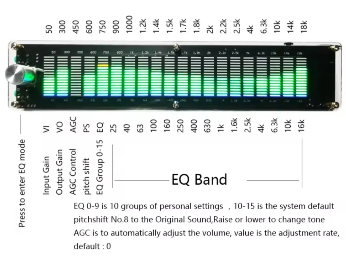 Graphic equalizer sound level meter - Image 1