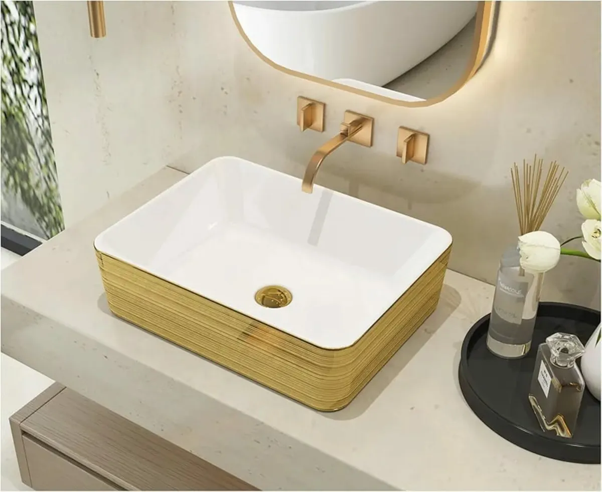 48 x 37.5 x 13.5 cm Bathroom Vessel Sink,Luxury Go - Image 1