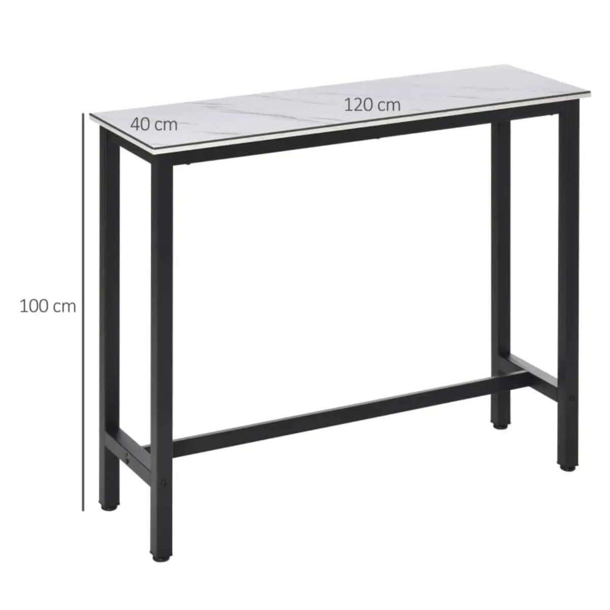 Bar Table Breakfast Dining Table Coffee Table with - Image 3