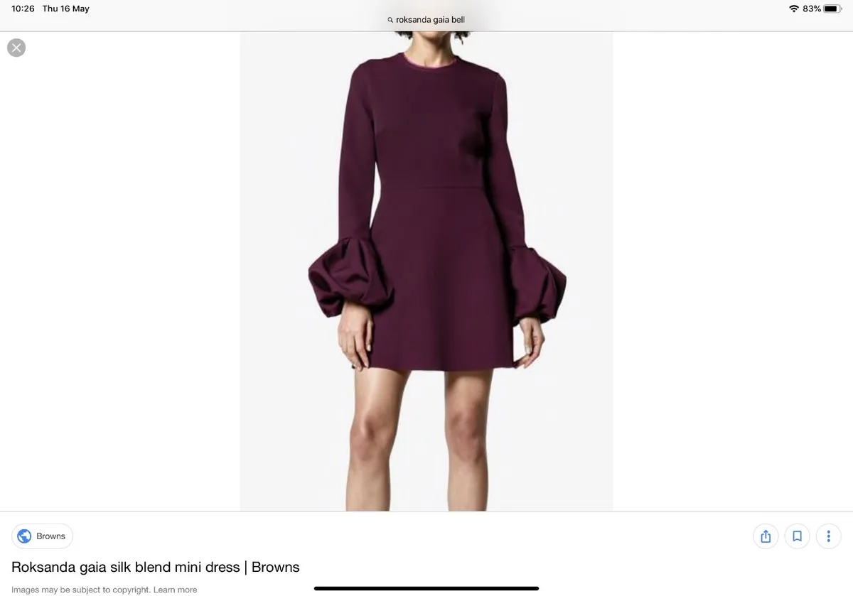 Roksanda NEW  burgundy Dress midi - Image 1